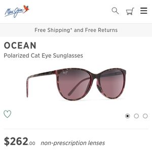 Ocean polarized cat eye maui jim sunglasses!!